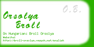 orsolya broll business card